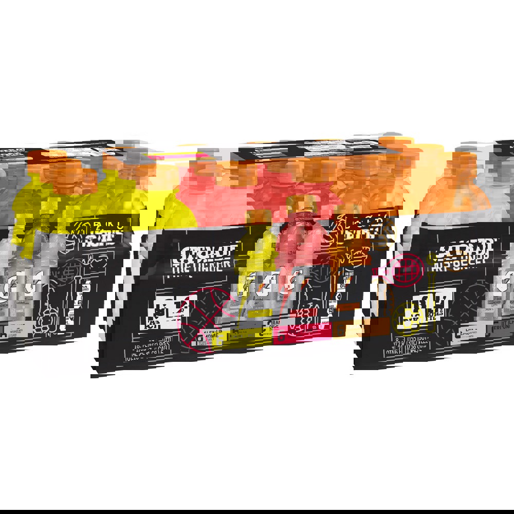 Activity Drinks; Drink Type: Activity ; Form: Liquid ; Container Yields (oz.): 12 ; Container Size: 12 ; Flavor: Lemon-Lime; Orange; Fruit Punch ; Drink Content Features: Hydration Electrolytes Single Serve